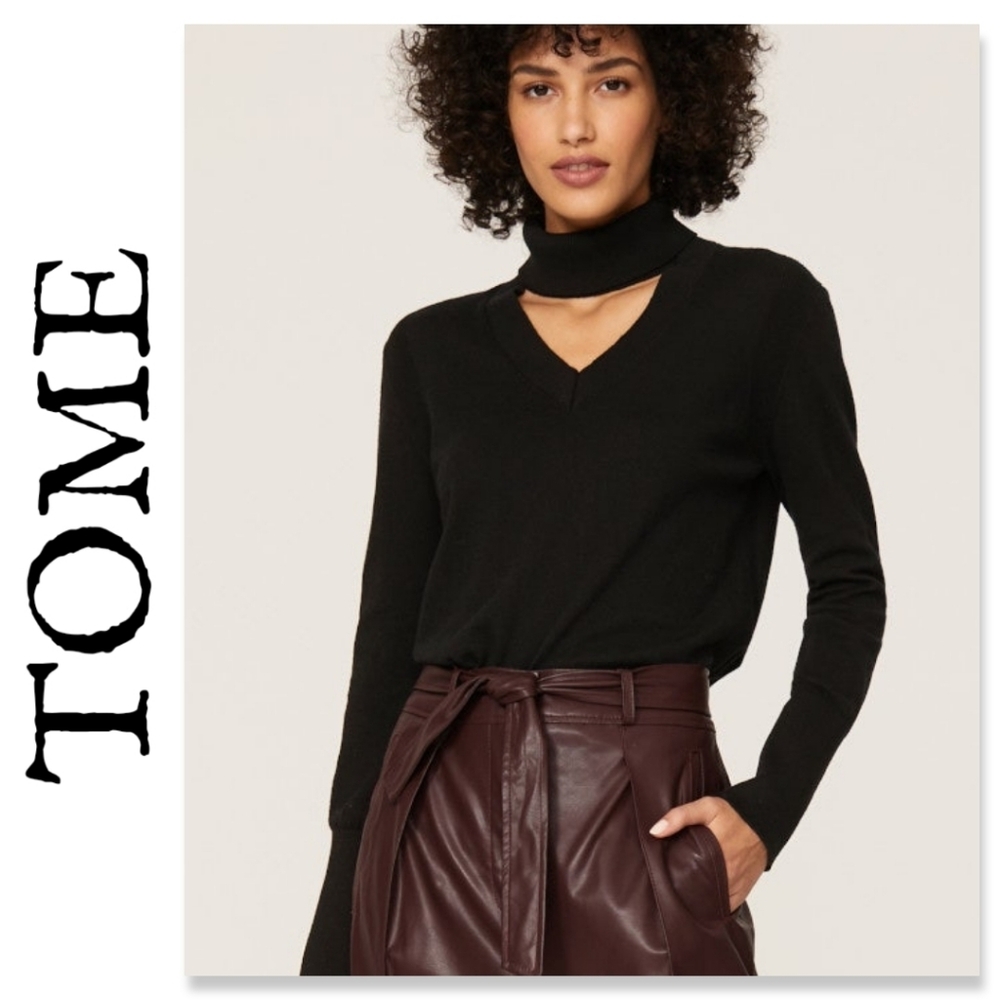 EUC TOME Cutout Turtleneck Swrater From Rent The Runway